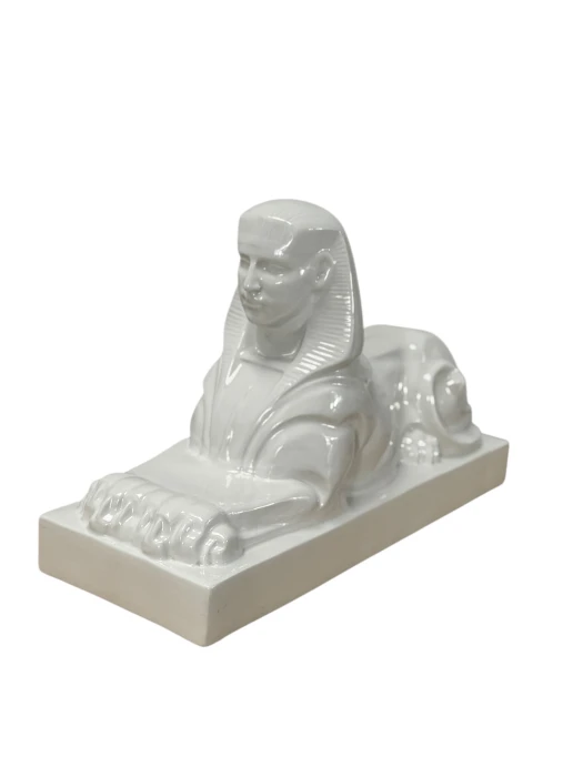 1920s Ceramic Sculpture of a Sphinx by Charles Vos for De Spinx Maastricht